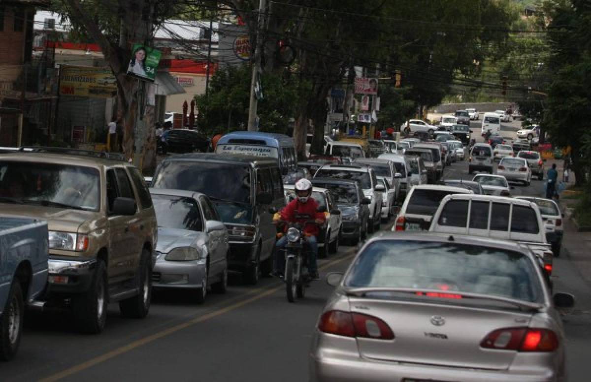 Tráfico vehicular aumentará en un 25% durante diciembre en la capital de Honduras