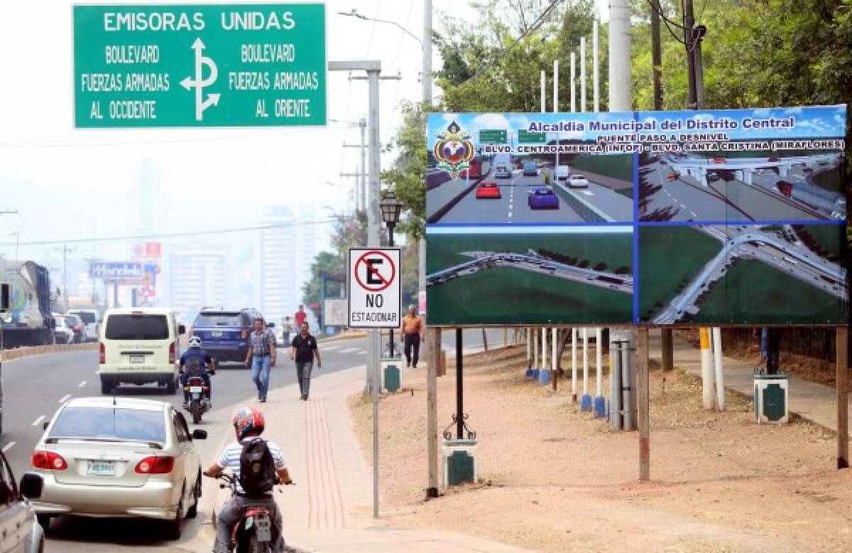 En cuatro meses iniciarán el paso aéreo en el bulevar Centroamérica