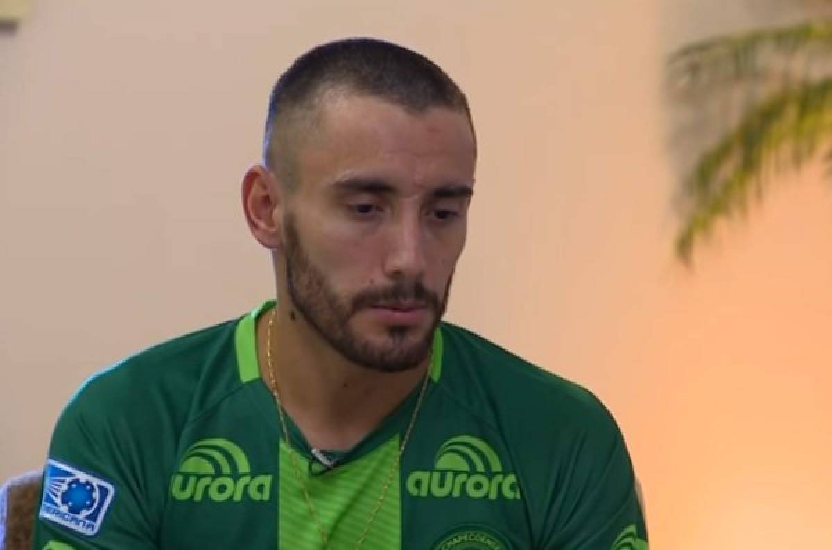 Alan Ruschel contó cómo un compañero del Chapecoense le salvó la vida en el avión