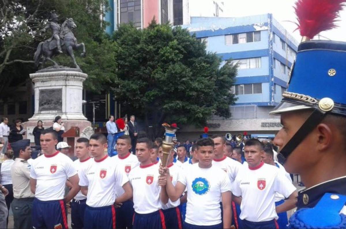 Antorcha de la Paz llega a Tegucigalpa