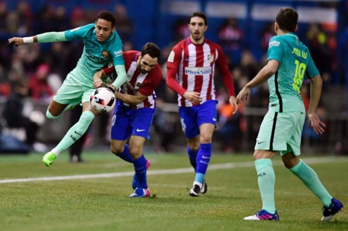 Atlético de Madrid cayó 1-2 ante Barcelona en el juego de ida