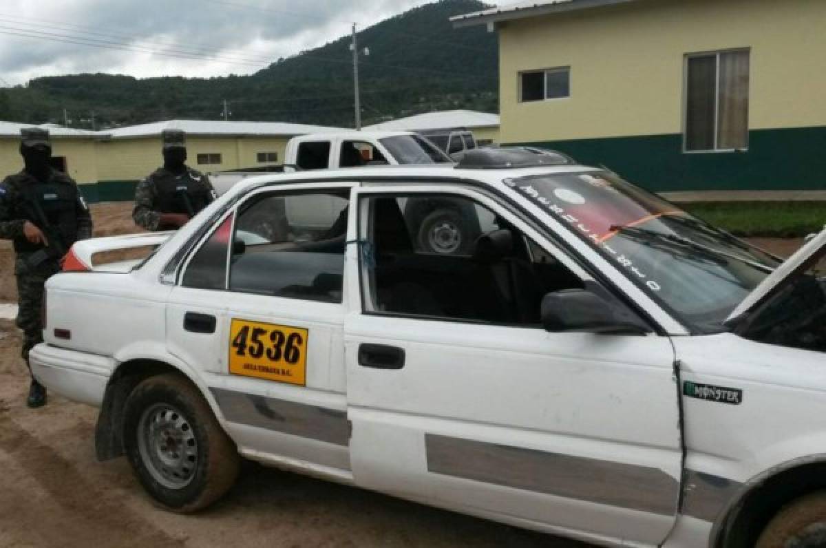 Recuperan taxi robado hace nueve días en la capital de Honduras   