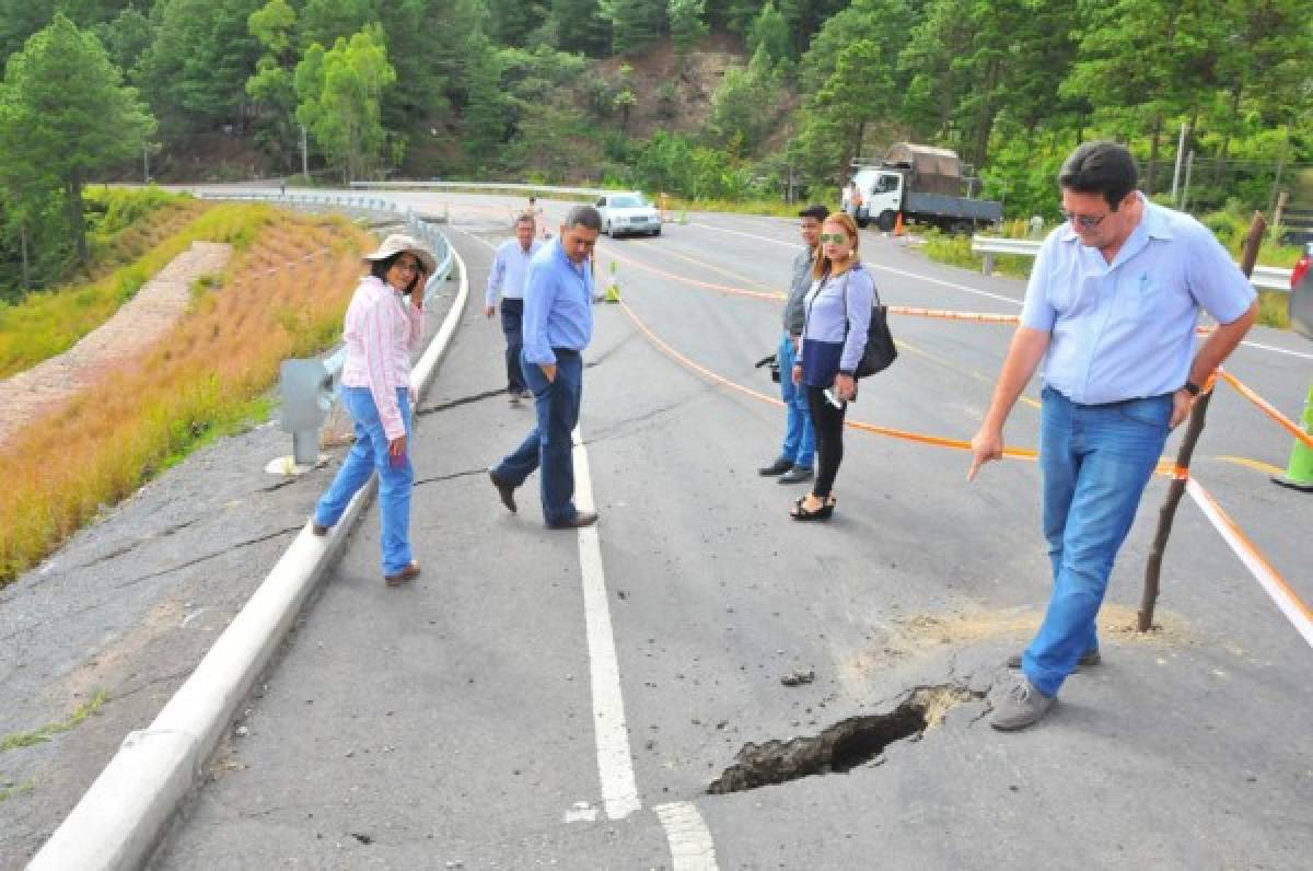 Buscan solución definitiva a falla en carretera a oriente de Honduras