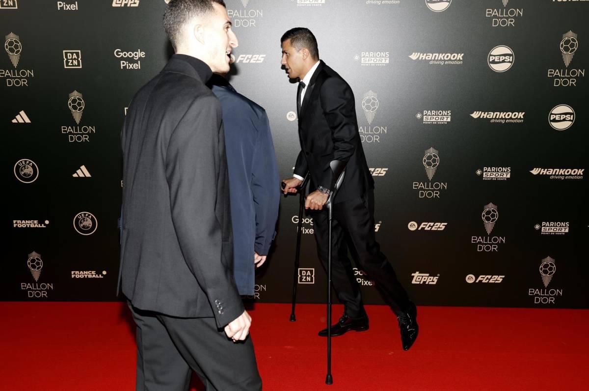 No se vio en TV: Momento incómodo de Rodri en el Balón de Oro y la reacción de Vinicius