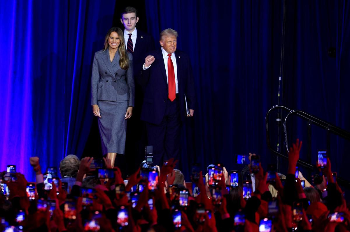 La celebración de Trump junto a republicanos tras resultados electorales