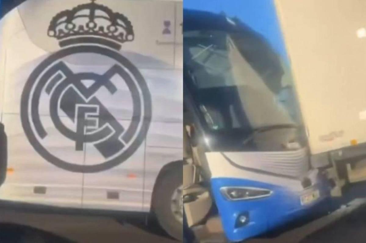 Bus del Real Madrid sufre accidente en su regreso tras perder en Liverpool en Champions