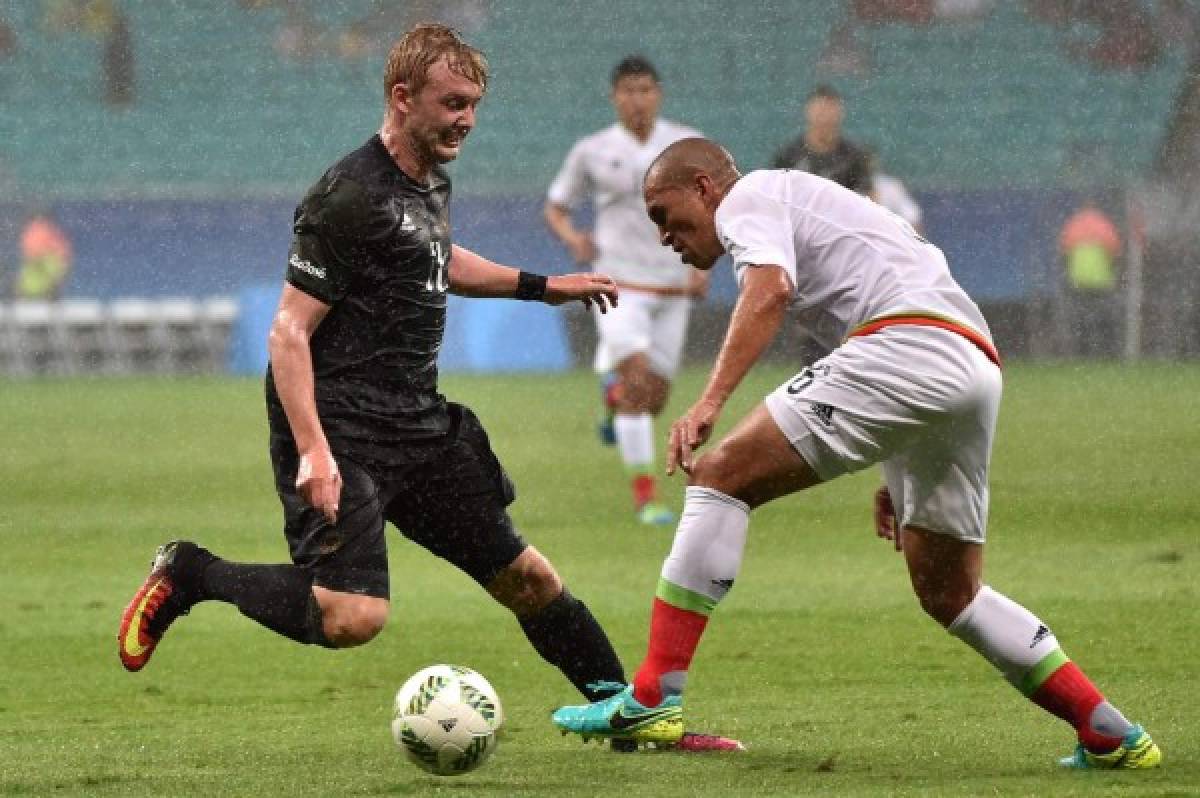 México y Alemania empatan 2-2 en Rio en el partido de los campeones