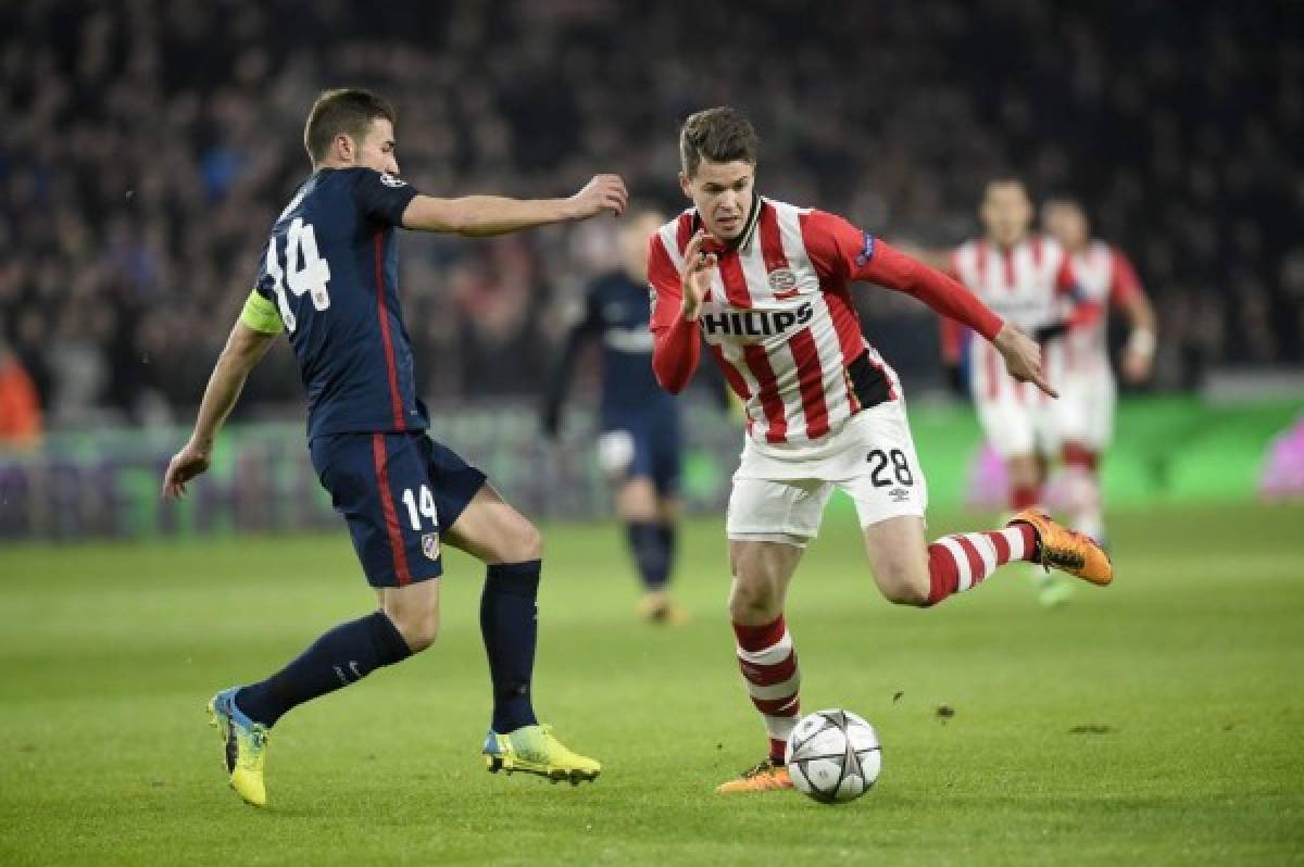 El PSV frena a un Atlético falto de puntería en octavos de final de la Champions League