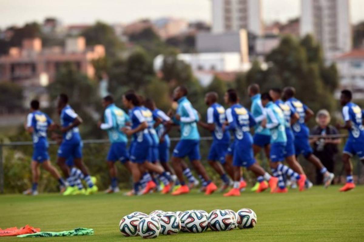 Honduras hizo su primer entrenamiento en Brasil