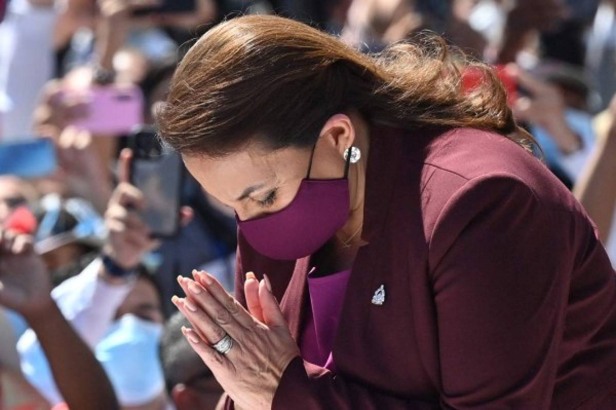 Las imágenes más emotivas de Xiomara Castro como la nueva presidenta de Honduras