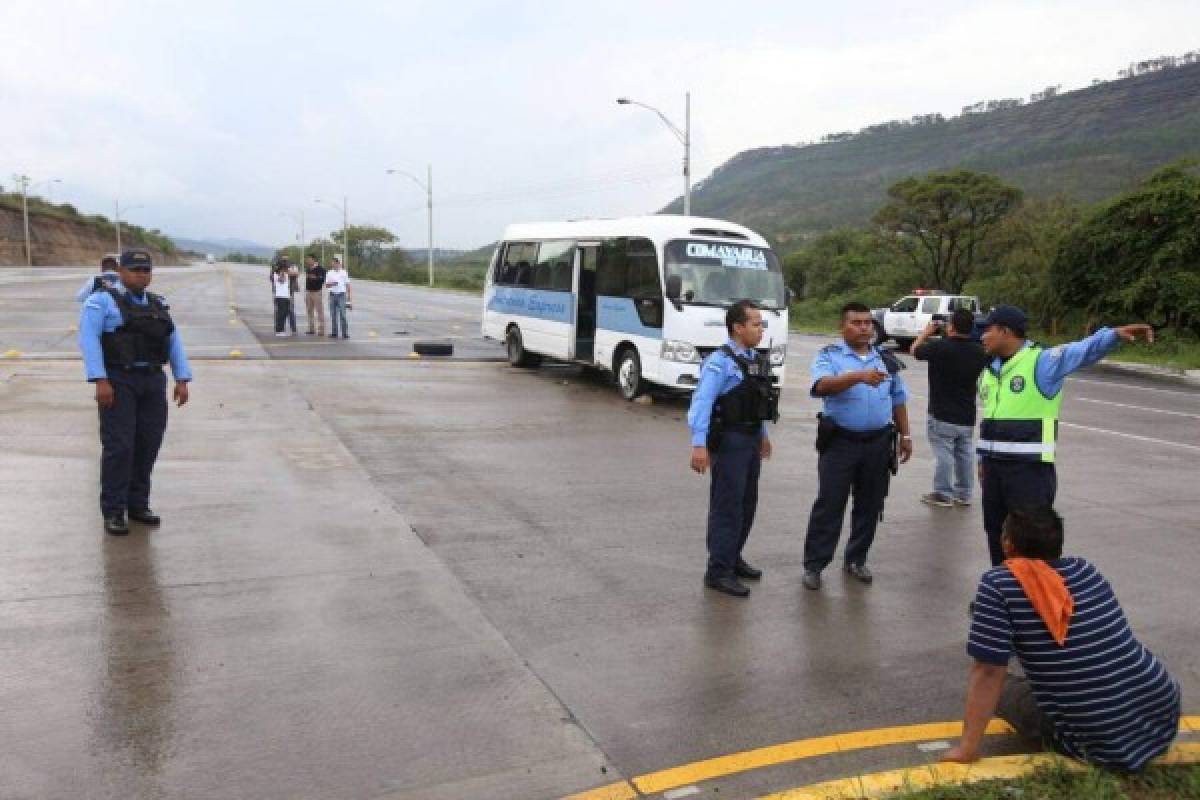 Cinco heridos en accidente en la salida al norte