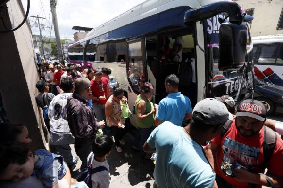 Para mañana se espera el mayor éxodo de capitalinos por feriado morazánico