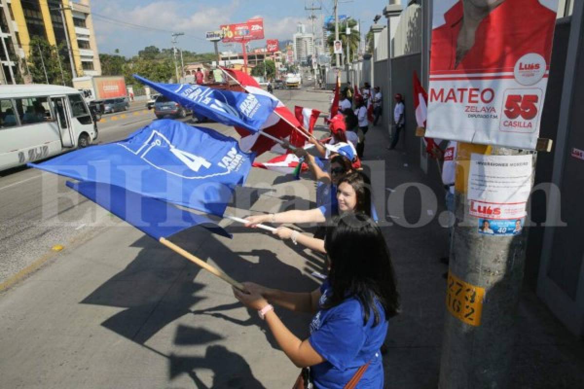 La capital de Honduras amanece repleta de propaganda política