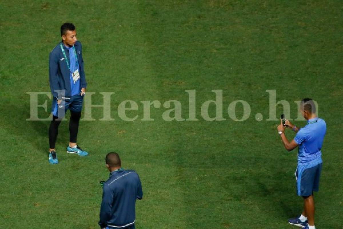 Honduras hizo el reconocimiento de cancha en el Mané Garrincha