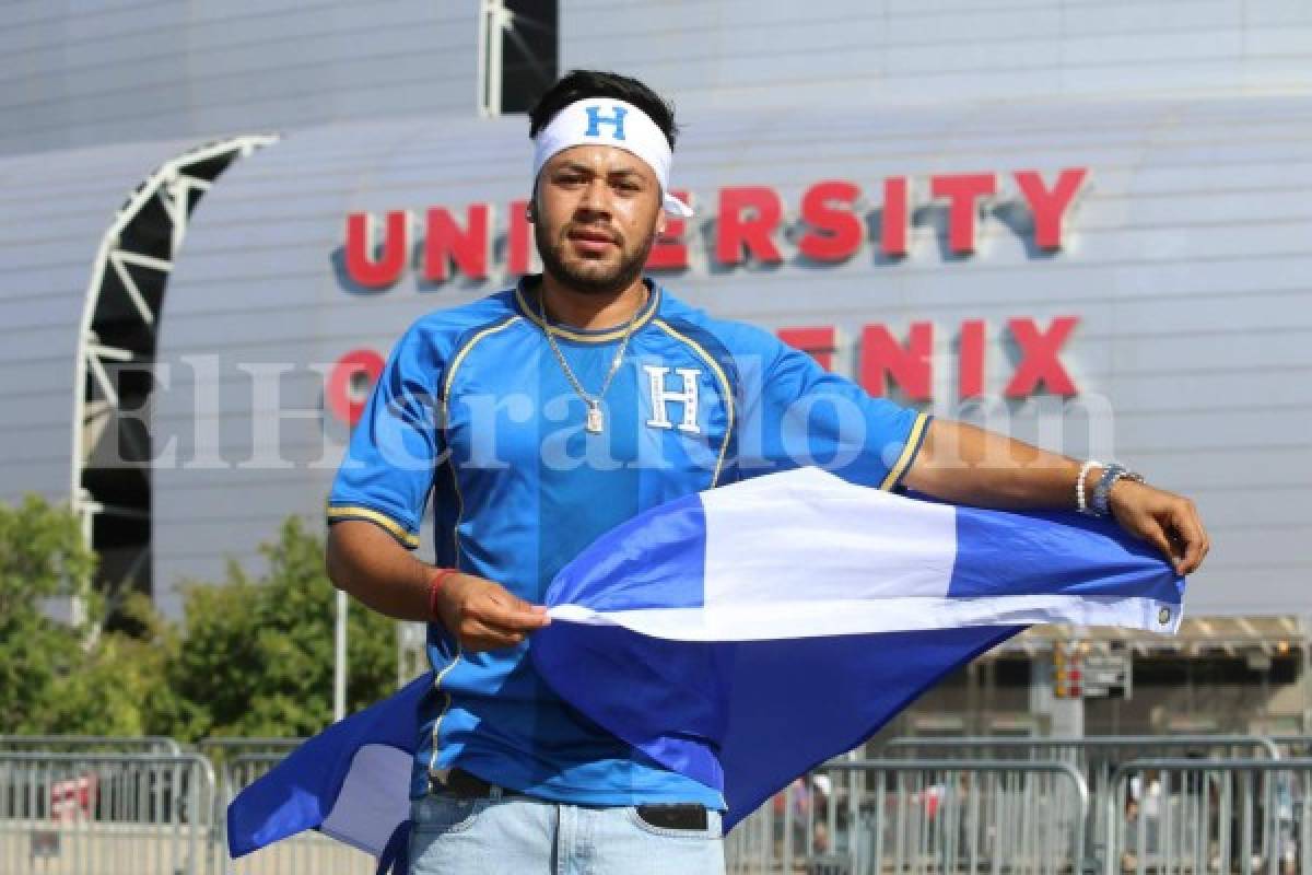 Phoenix, Arizona: Afición hondureña cree que la Bicolor eliminará a México