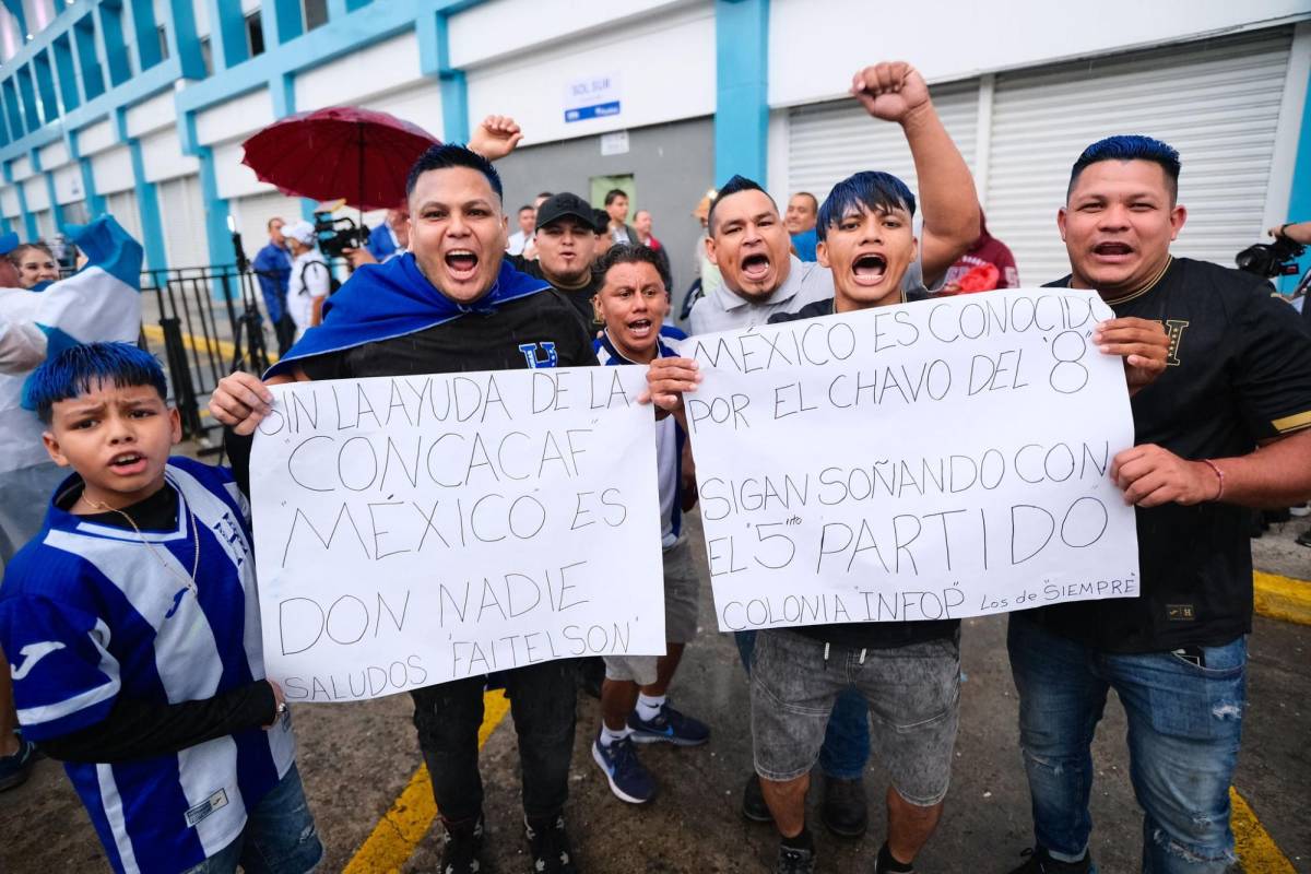 ¡Locura por la H! Ambiente de fiesta se respira previo al Honduras vs México en San Pedro Sula