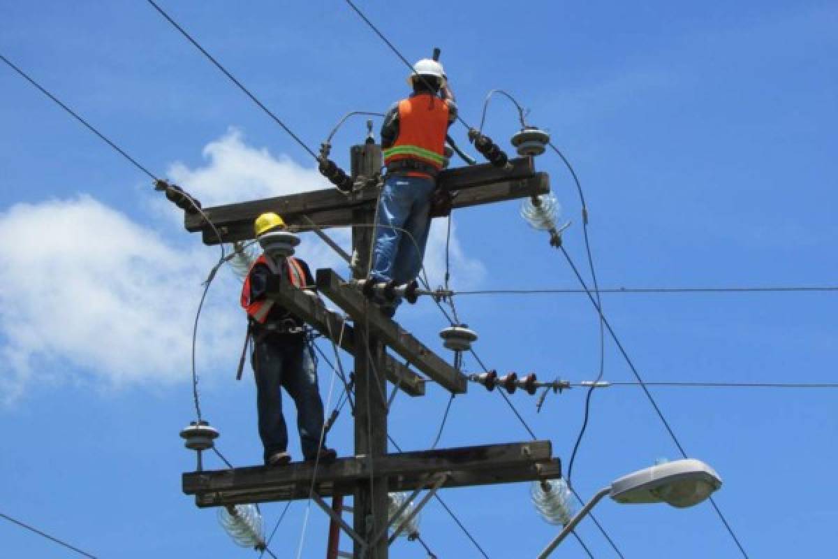 Zonas de Honduras que no tendrán energía eléctrica este domingo