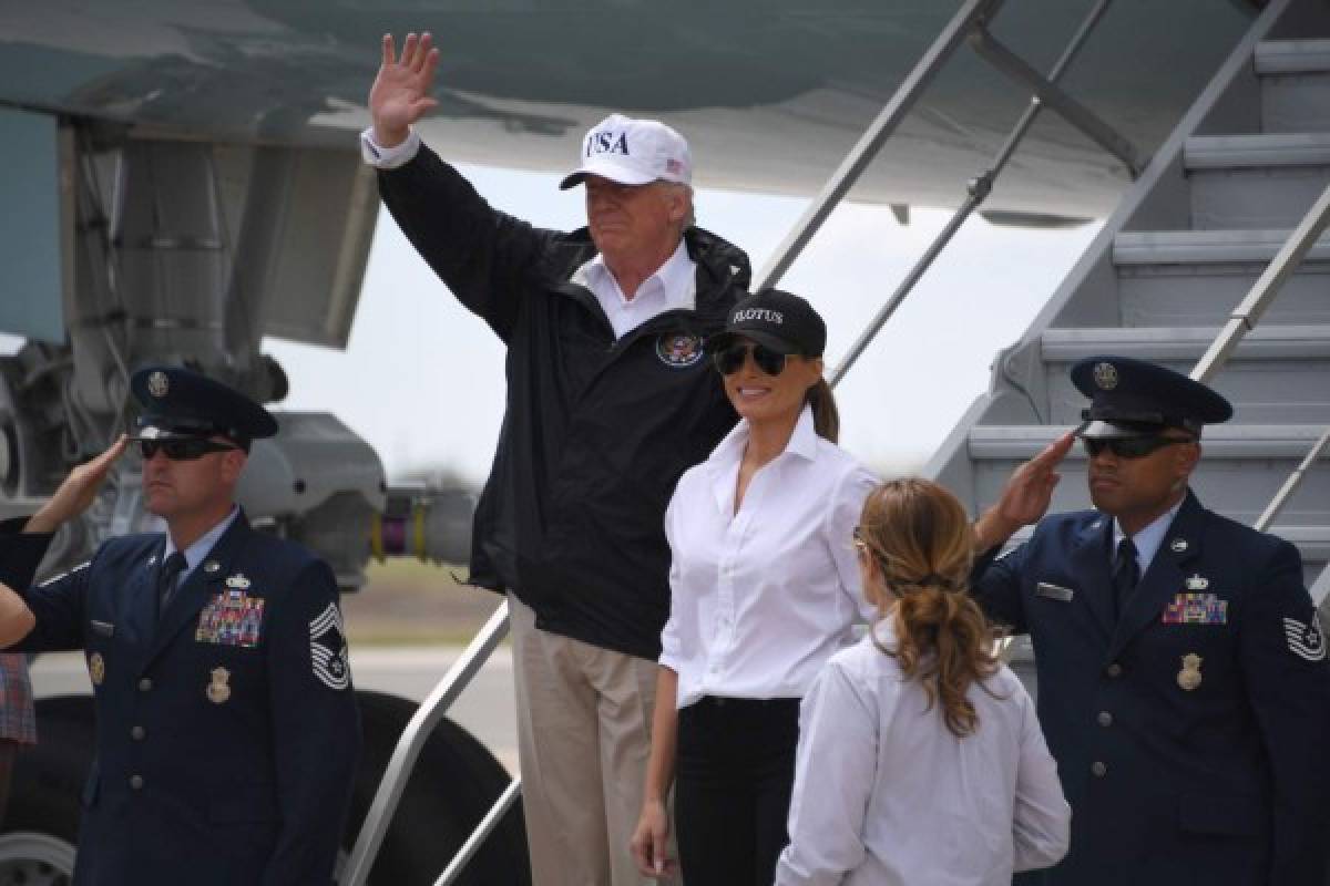 Donald Trump llega a Texas para evaluar daños provocados por Harvey