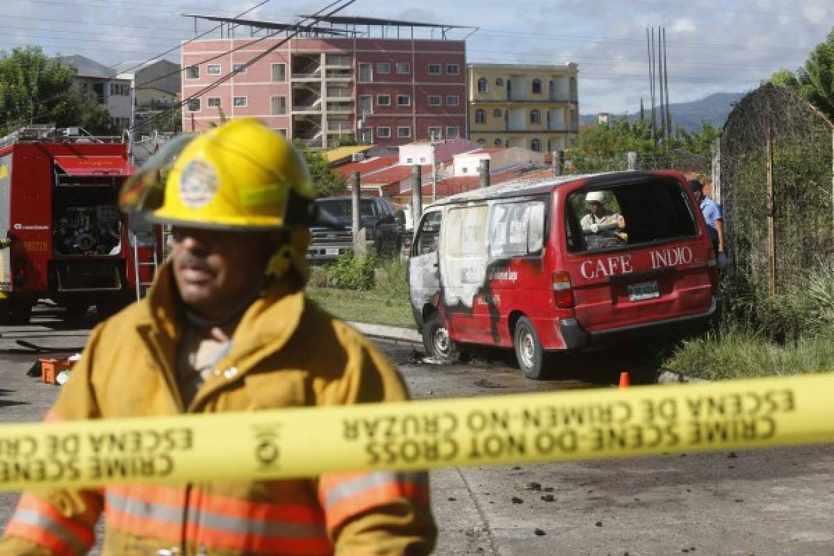 Hay indicios que incriminan a sospechosos de quemar camión