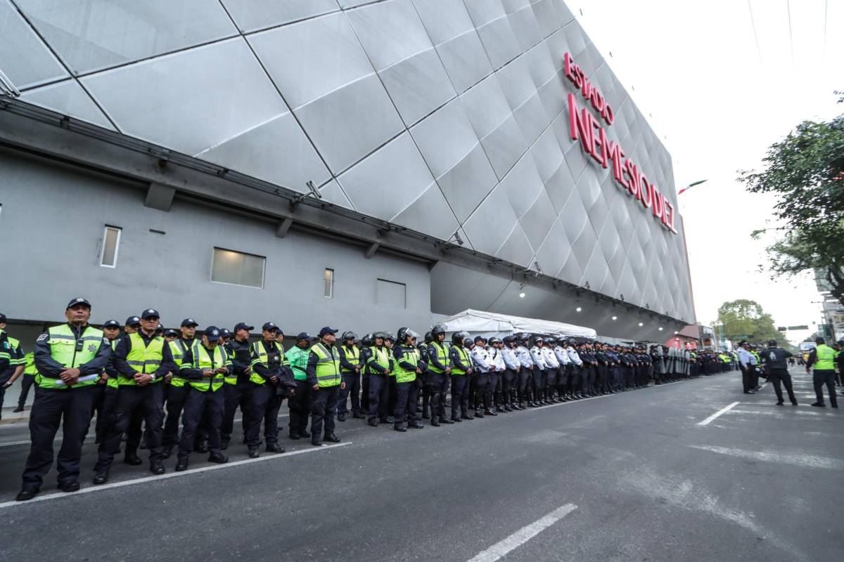 Máxima seguridad en Toluca para el México vs Honduras en el Nemesio Diez