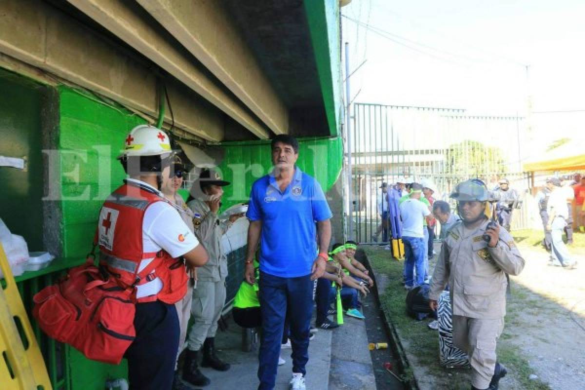 Diego Vazquez fue expulsado del banquillo en la Gran Final Platense-Motagua