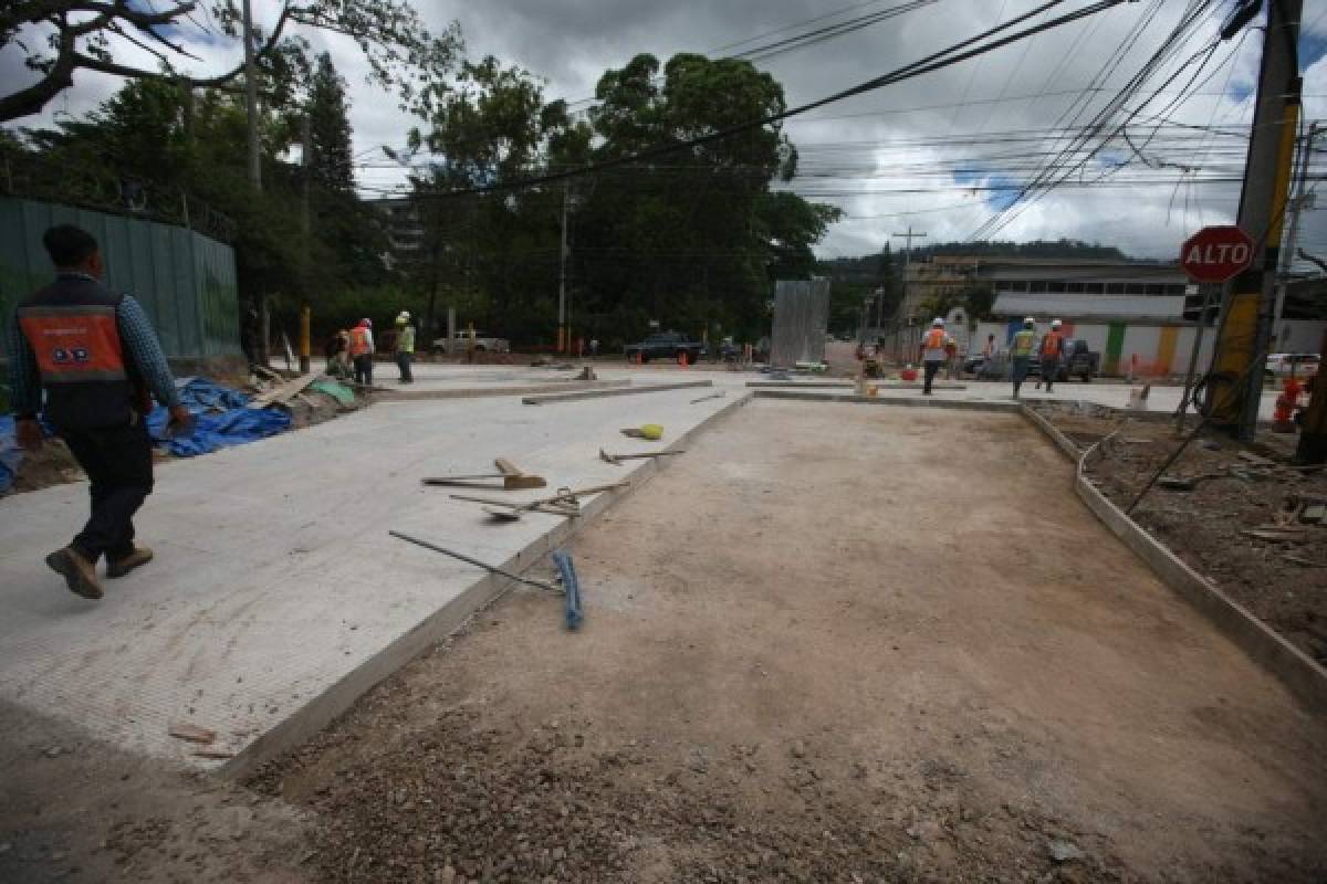 Obras en Los Próceres avanzan en 40%