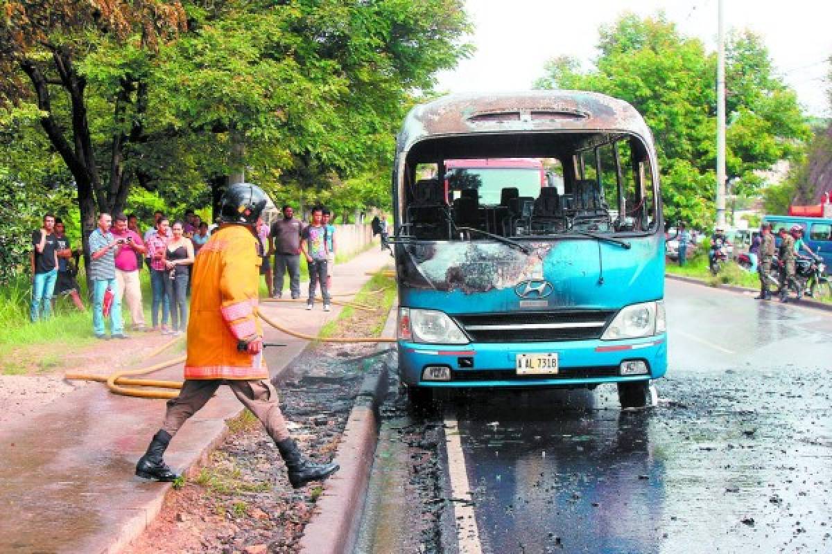 Quema de buses es por competencia desleal