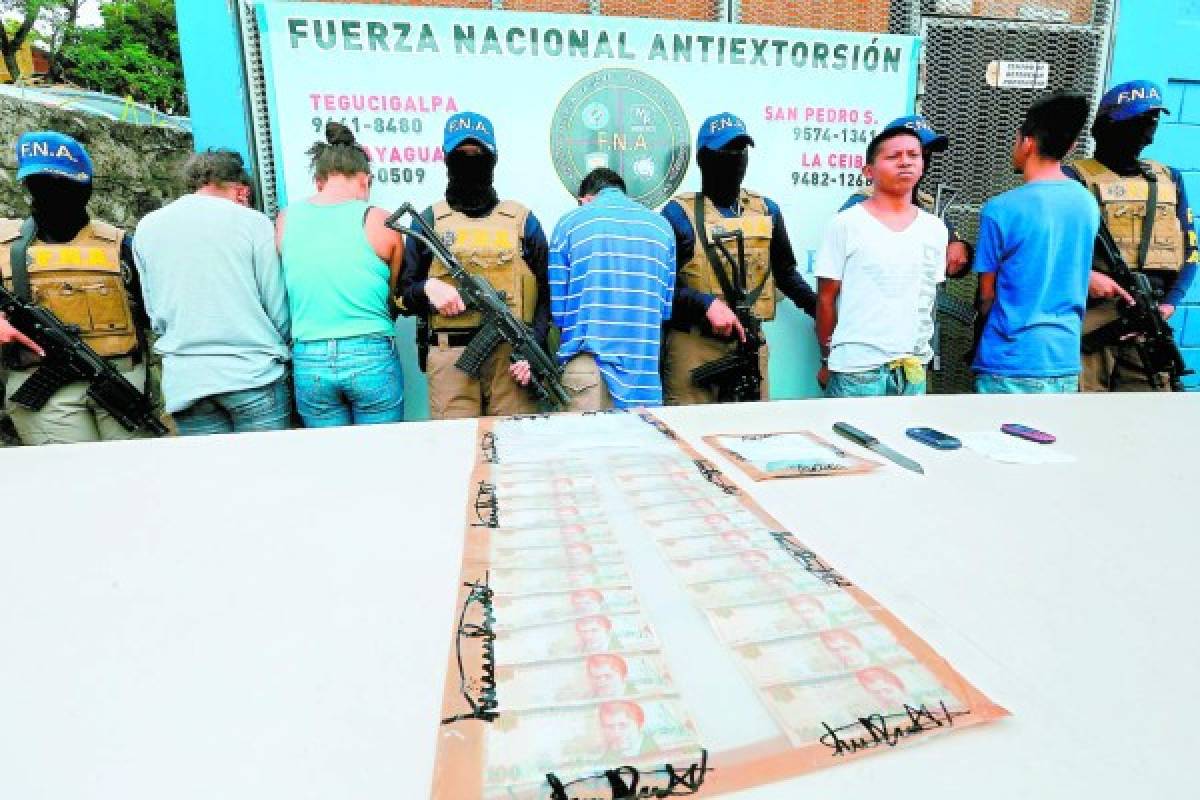 Estudiantes pandilleros capturados por extorsión