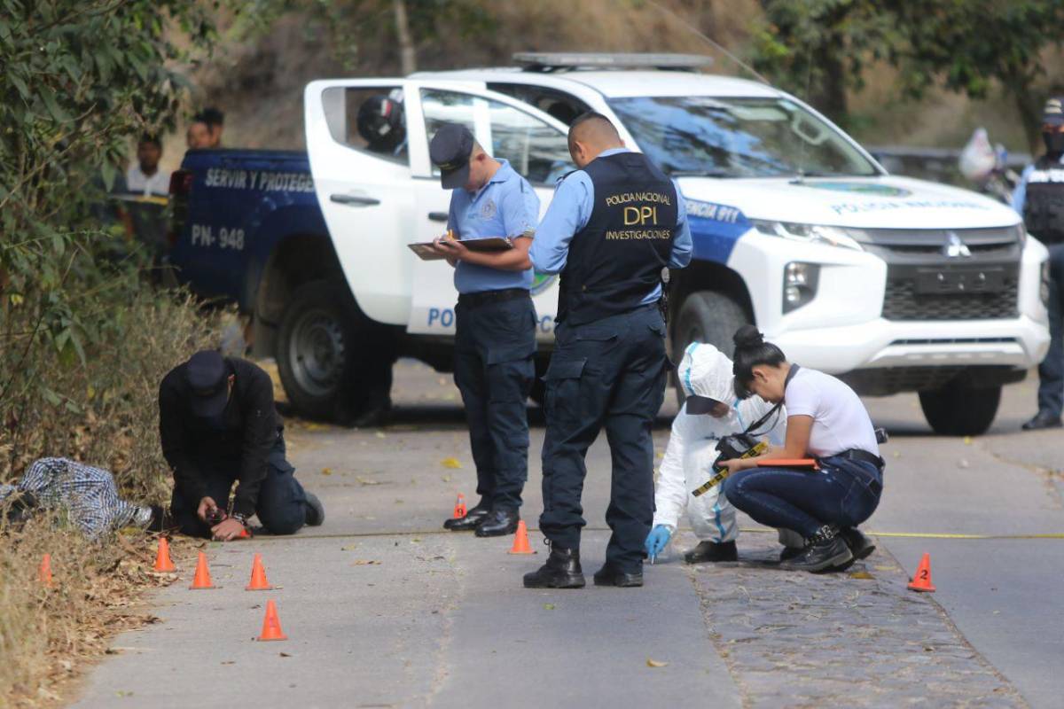 En la zona habían varios casquillos de bala.