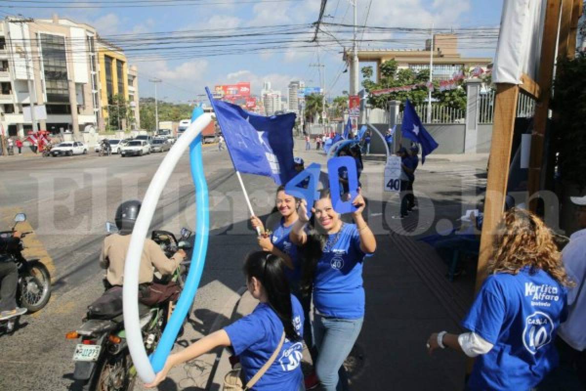 La capital de Honduras amanece repleta de propaganda política