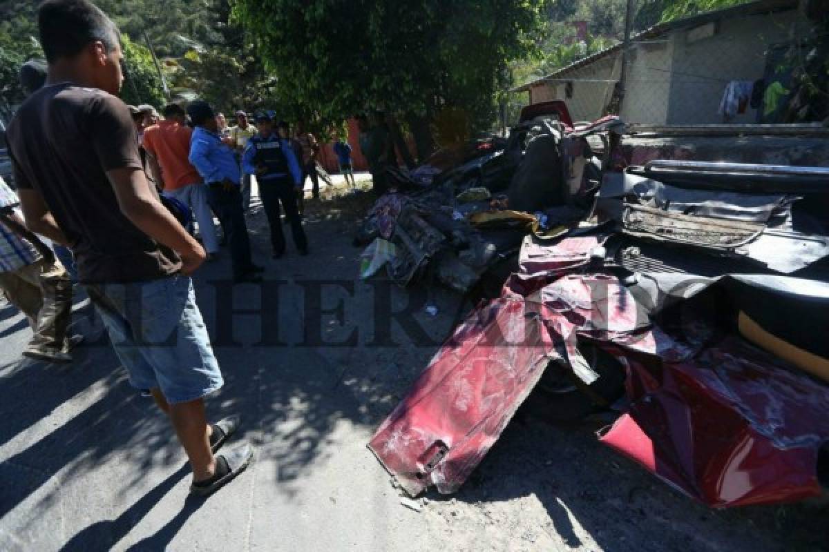 Tegucigalpa: Al menos dos fallecidos por accidente en la salida al sur