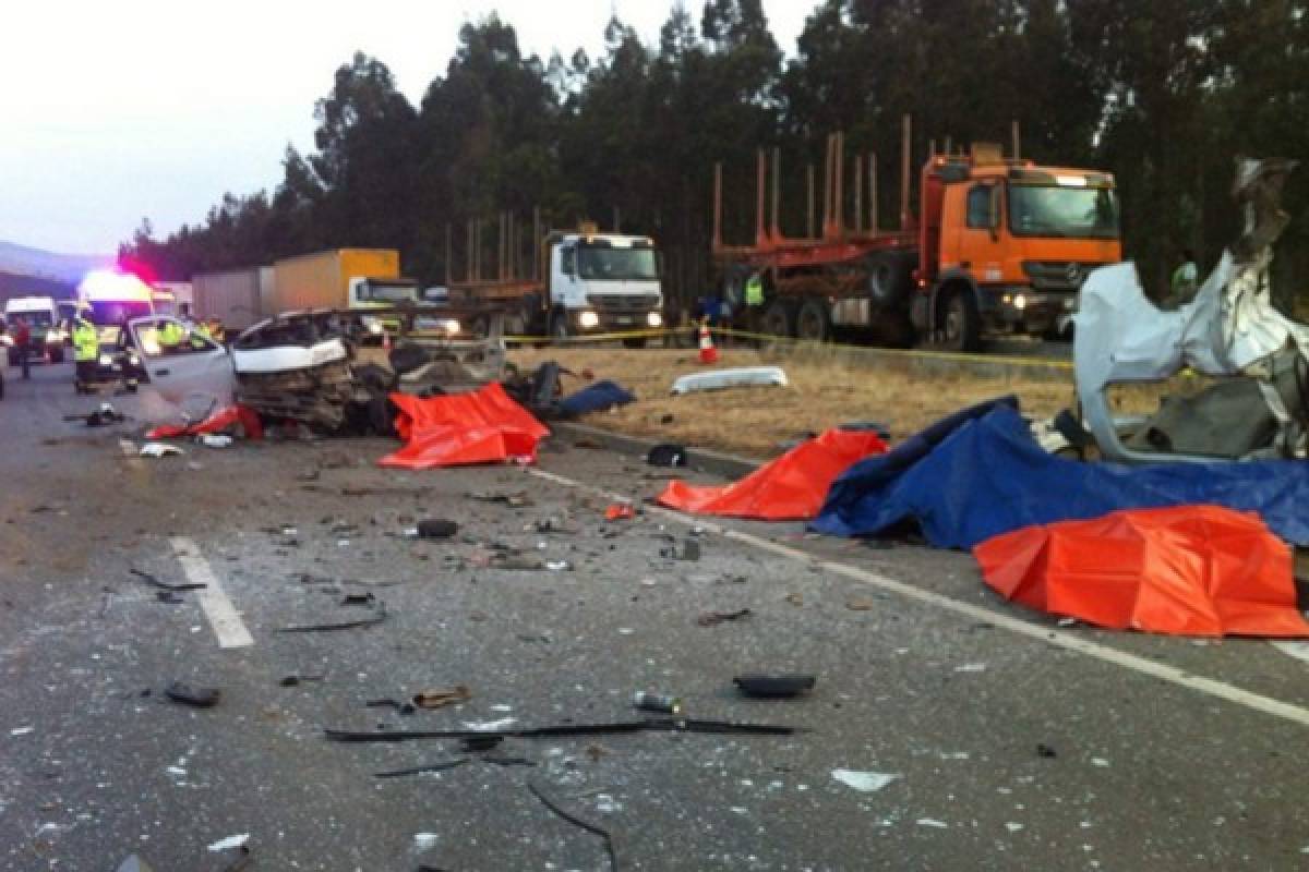 Al menos nueve muertos deja accidente de tránsito en el sur de Chile