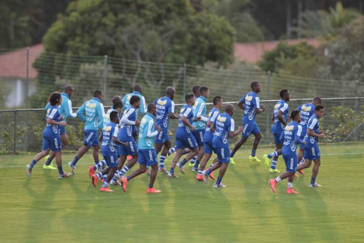 Honduras hizo su primer entrenamiento en Brasil