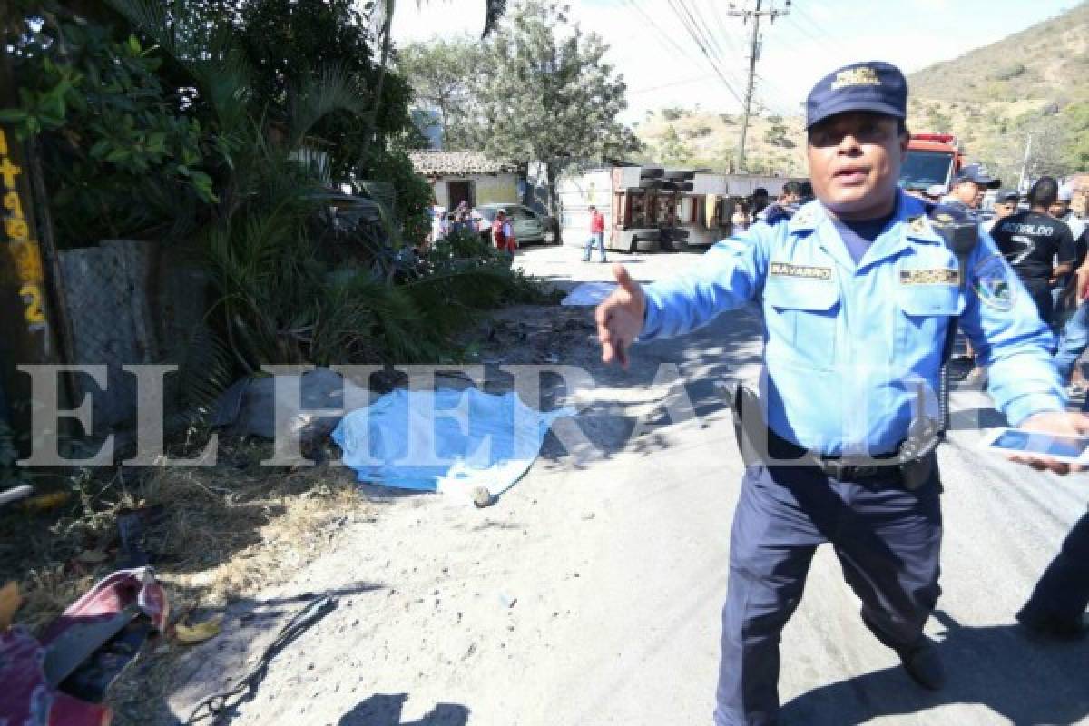 Tegucigalpa: Al menos dos fallecidos por accidente en la salida al sur