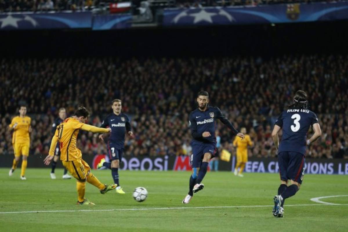 Barcelona gana 2-1 al Atlético en la ida de cuartos de la Champions League