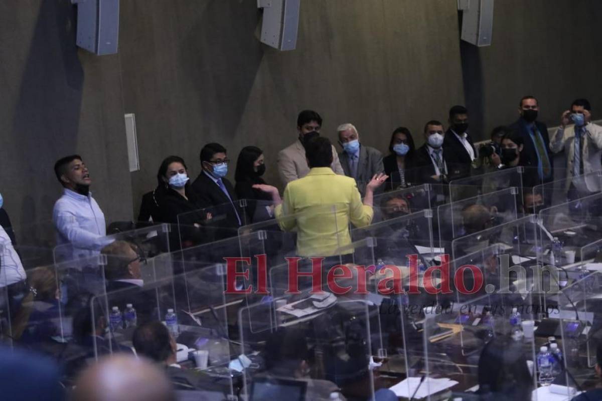 En zafarrancho entre Beatriz Valle y diputados de Libre termina sesión del Congreso Nacional