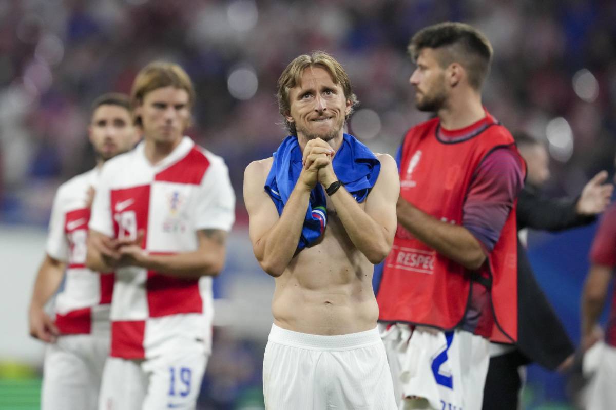 Modric tras la eliminación de Croacia en la Eurocopa 2024.