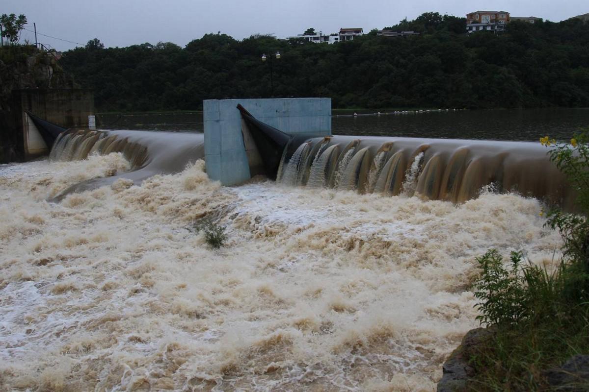 Así está la represa Los Laureles tras lluvias dejadas por la tormenta Sara