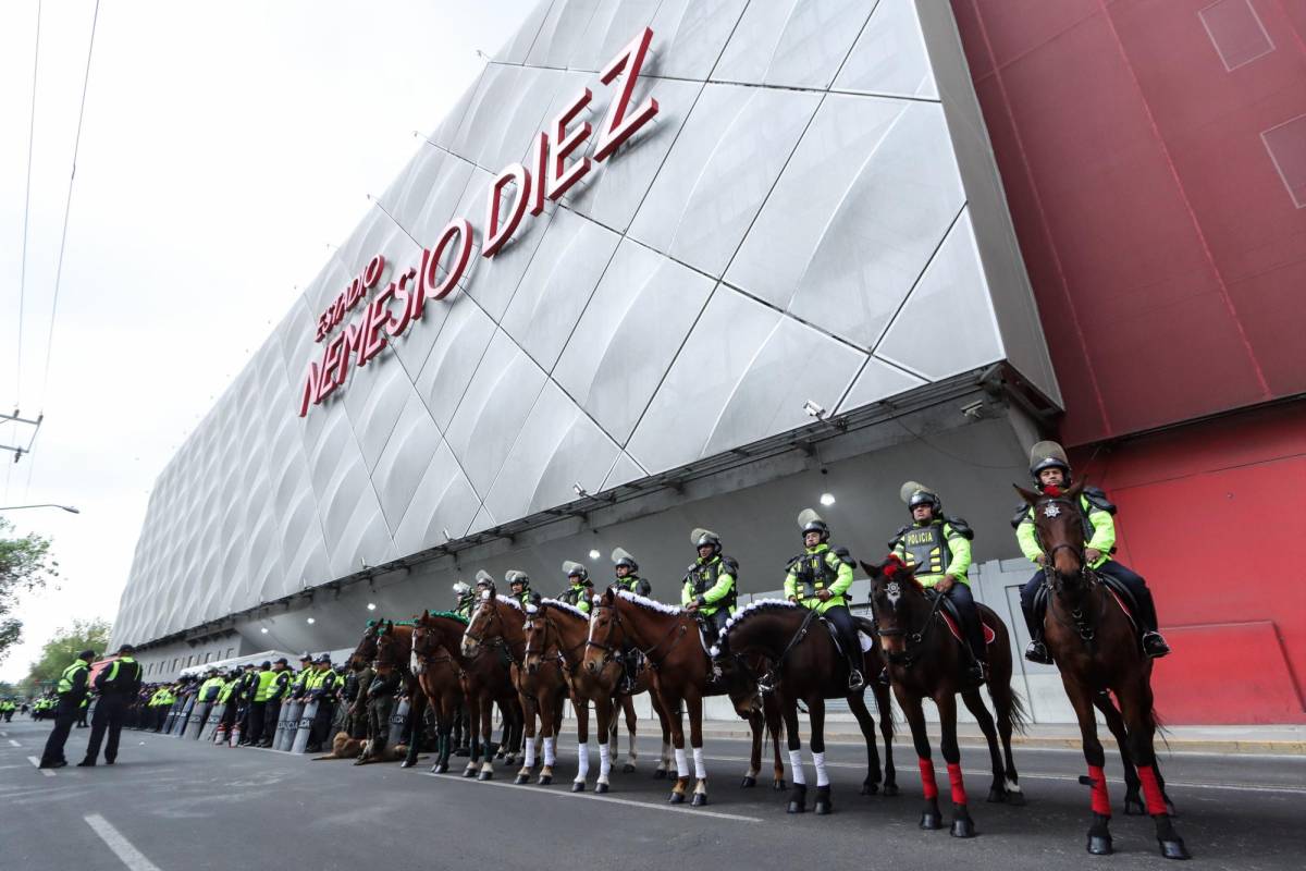 Máxima seguridad en Toluca para el México vs Honduras en el Nemesio Diez