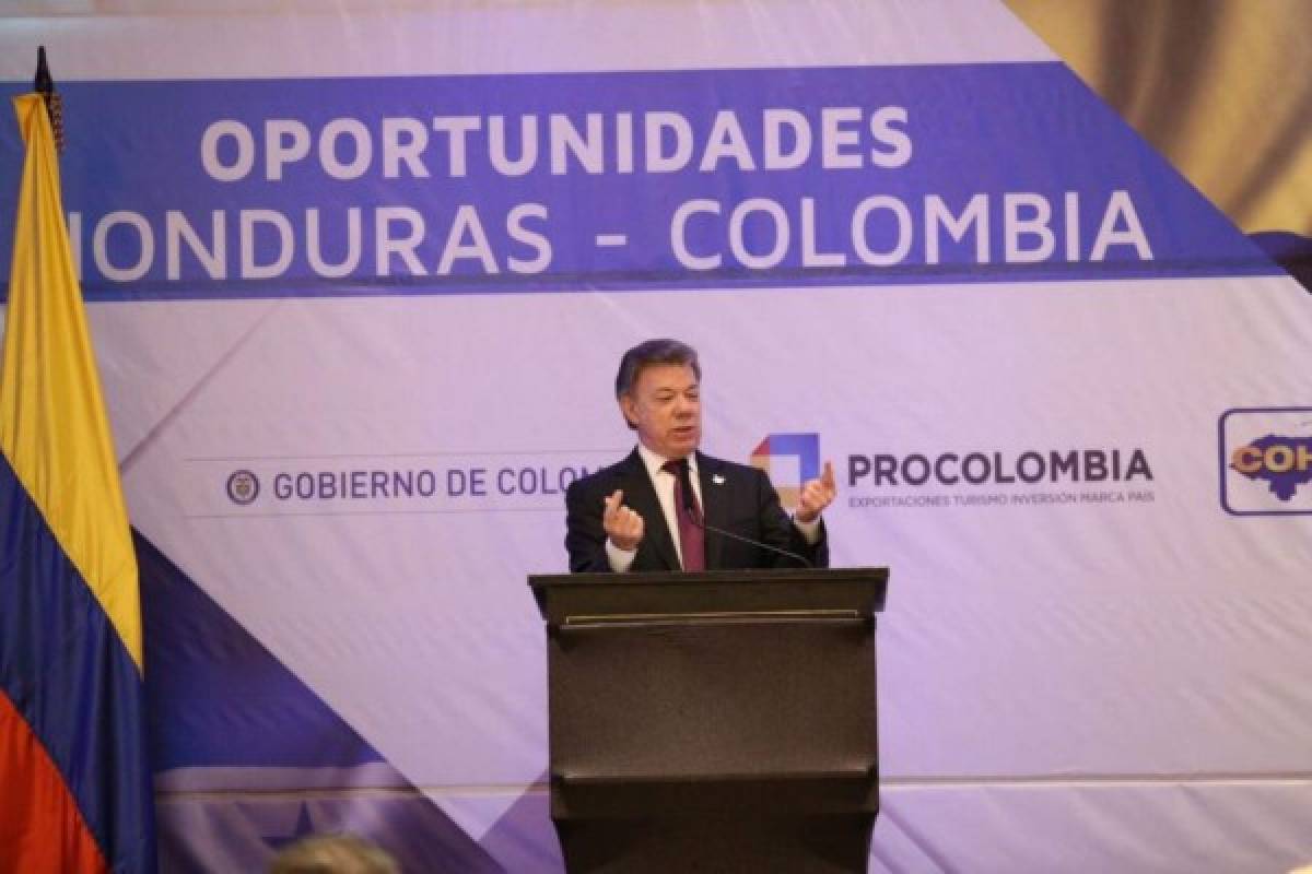 Presidente Juan Manuel Santos se reúne con empresarios hondureños