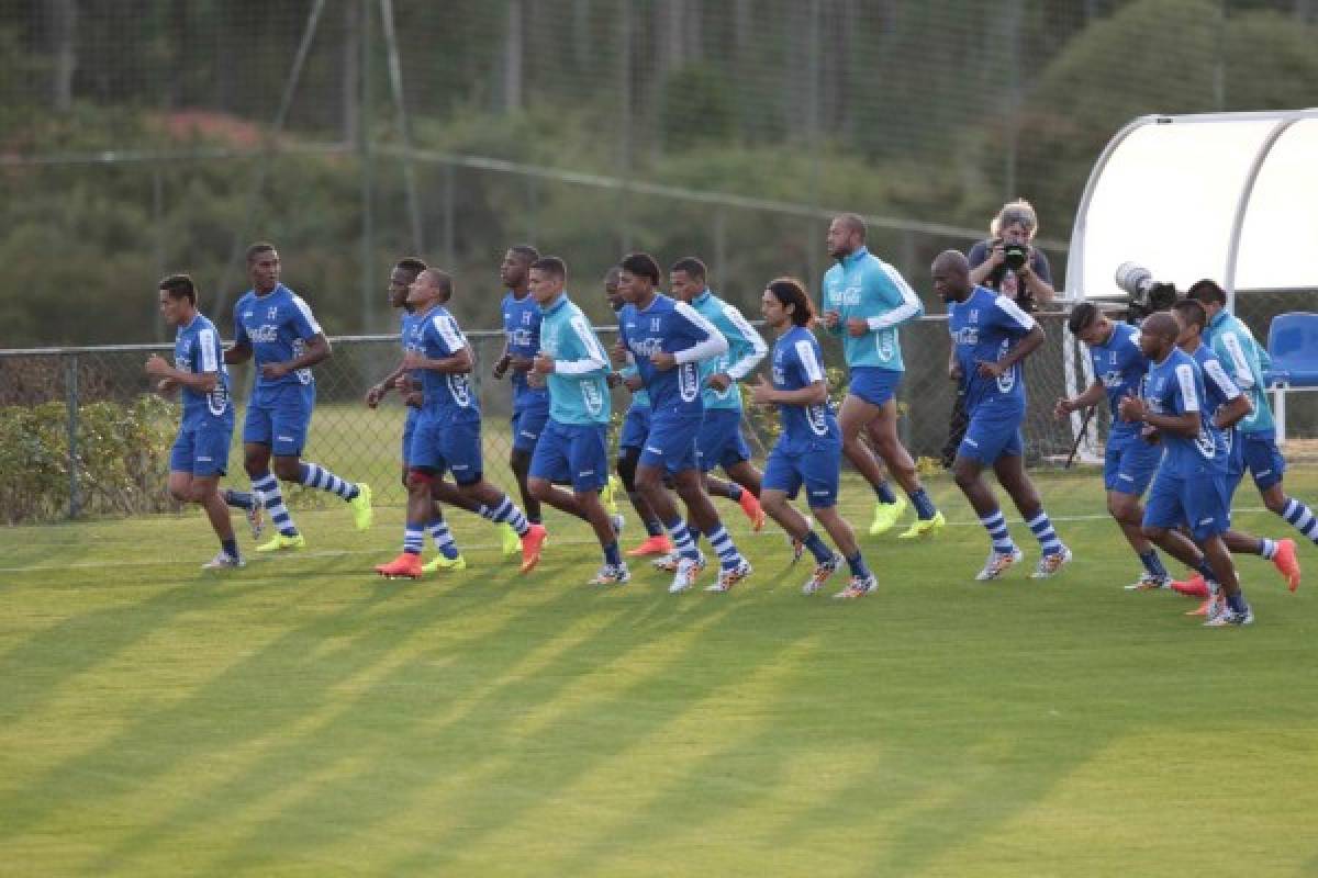 Honduras hizo su primer entrenamiento en Brasil