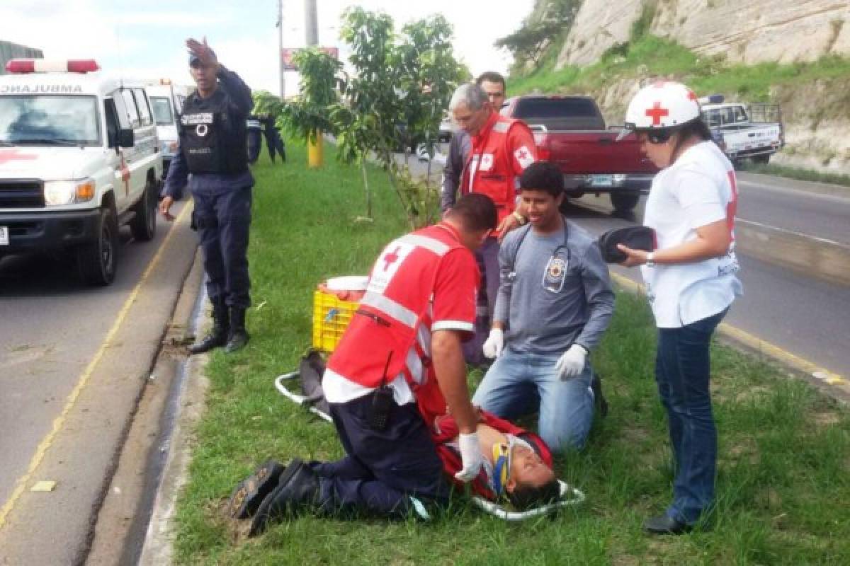 Camión embiste motociclista en el Anillo Periférico de Tegucigalpa  