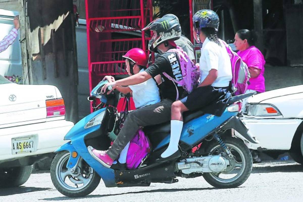 Honduras: Familias ya no podrán viajar en motocicleta