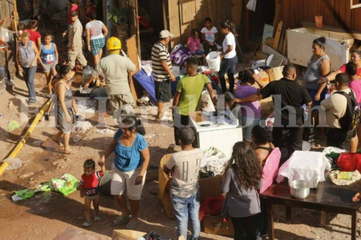 Ocho casa más son consumidas por las llamas en la capital de Honduras