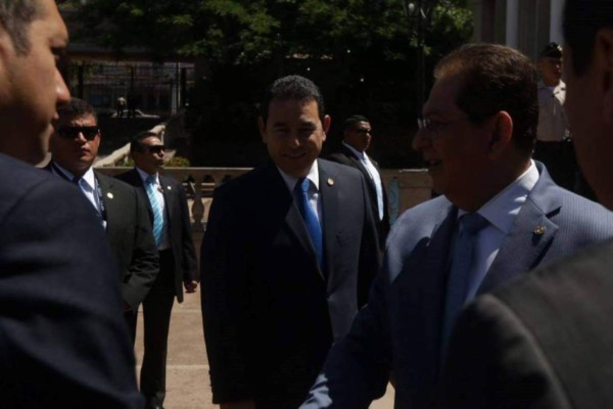 Honduras: Presidente de Guatemala se reúne con Juan Orlando Hernández