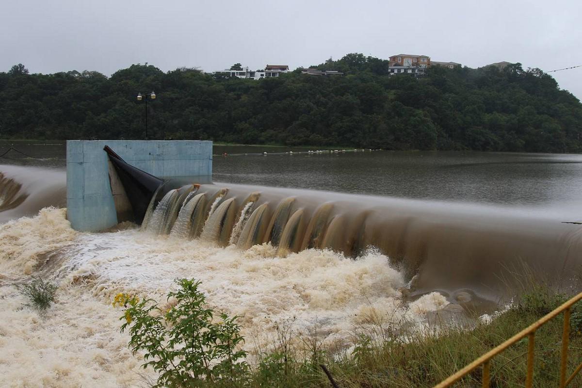 Así está la represa Los Laureles tras lluvias dejadas por la tormenta Sara