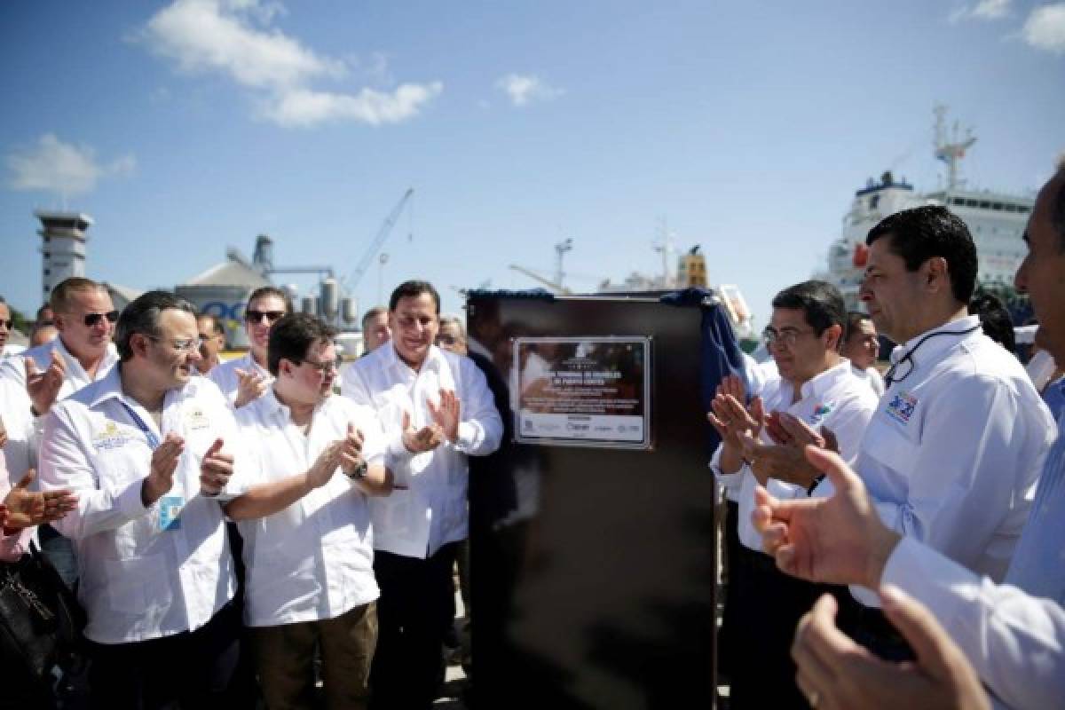 Honduras: Presidente inaugura muelle de graneles en Puerto Cortés