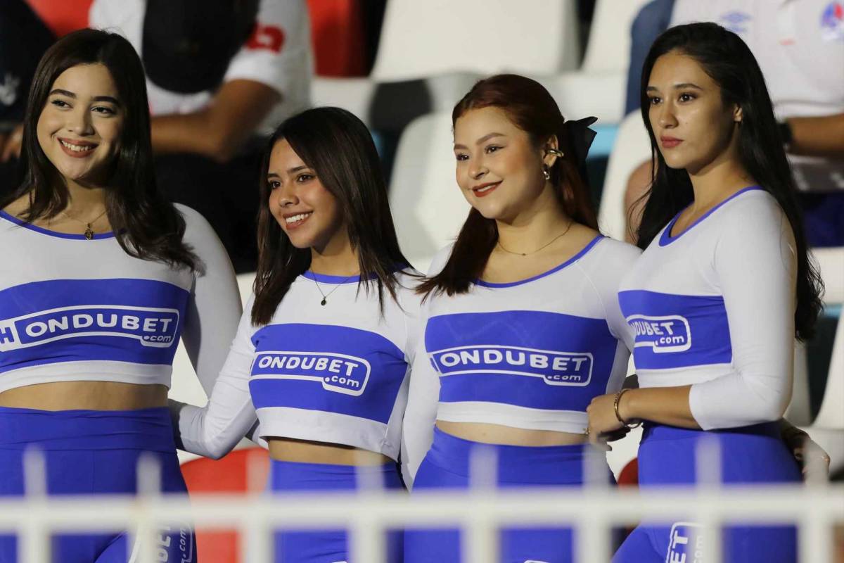 ¡Solo bellezas! Estadio Nacional se llena de lindas chicas para clásico entre Motagua y Olimpia