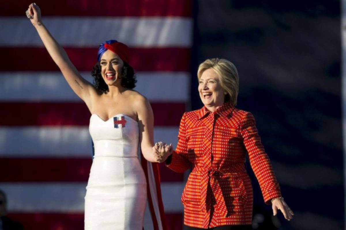 Las estrellas con Hillary en la campaña presidencial