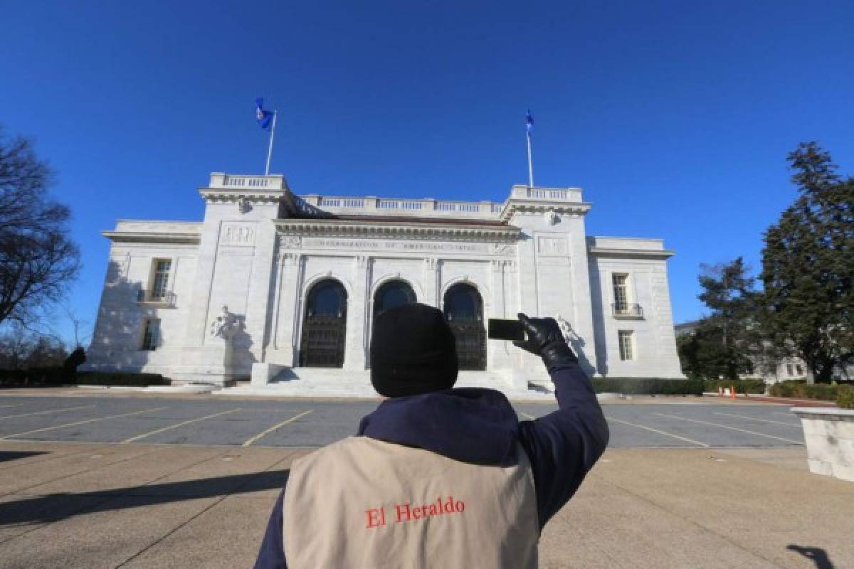 El edificio de la OEA, en Washington, donde mañana se firmará la Maccih (Foto: Johny Magallanes).